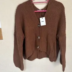 【新品タグ付き】GRL ブラウン カーディガン Mサイズ　春