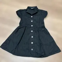 COMME CA ISM 半袖ワンピース ブラック 90cm ワンピース　キッズのサムネイル