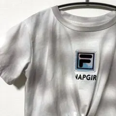 FILA×ANAP GiRL タイダイ柄クロップド丈Tシャツ トップス 160のサムネイル