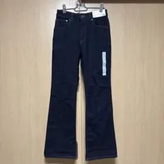 【新品未使用　S】GU ミドルライズフレアジーンズ