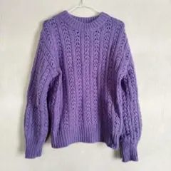 techichi パープル　セーター