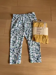 新品　無印 サルエルパンツ 美品　GAPレギンス サイズ80 2枚セットのサムネイル