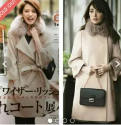 アプワイザーリッシェ　フォックスファーベルスリーブコート