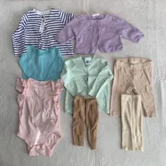 【夏服まとめ売り】ベビー服　肌着　ロンパース　女の子　60 まとめ売り