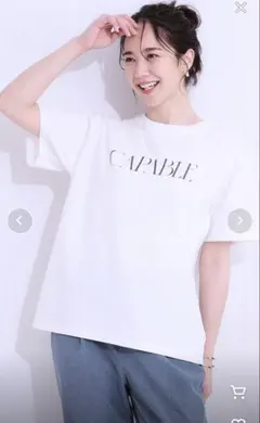 SHOO・LA・RUE UVカット汗をかいても気になりにくいグラフィックTシャツ