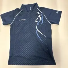le coq sportif テニスシャツ ハーフジップ ネイビーL 3037番のサムネイル
