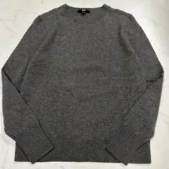 【美品】UNIQLOユニクロカシミヤ100%cashmereクルーネック　XL