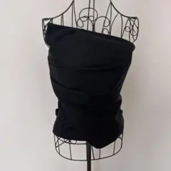 DINTオフショルダー黒ビスチェ