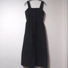 ふ*わ様 ブラック ジャンバースカート