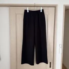 ①UNIQLO ドライスウェットワイドパンツ 丈長め