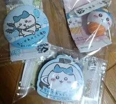 ちいかわ くら寿司 ハチワレ　フィギュア　缶バッチ　マグネットシート　３点セット