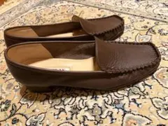 BARCLAY ブラウン レザー ローファー