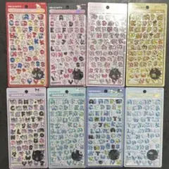 【正規品】サンリオ　新作　ボンボンドロップシールもじ 8枚フルセット