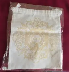 Dior ゴールドプリント 巾着袋