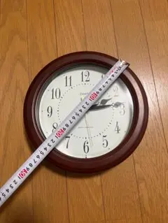 DIMPLE 電波時計 掛時計 ブラウン
