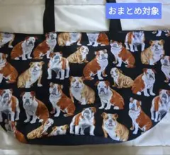 ⚫ドでか⚫犬柄②バケツ型エコバッグ