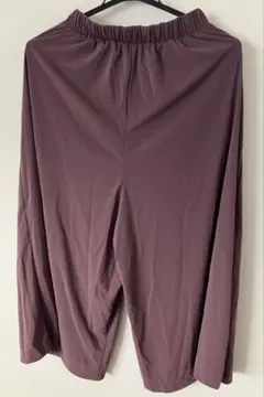 UNIQLO パープル カジュアルパンツ ワイドパンツ S