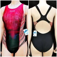 お*丸様 SE4-P09☆ELLEエル 競泳水着 新品 L 鮮烈グラデーション■のサムネイル