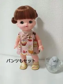 ドール用花柄ドレスと帽子セット - メルカリ
