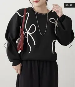 RMAF 【前後2WAY】コード刺繍カーディガン