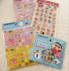 セリア　クレヨンしんちゃん　シール４点セット