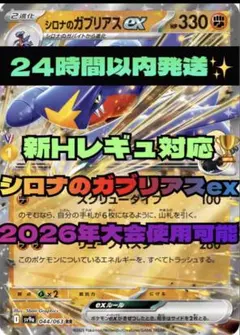 24時間以内発送✨ シロナのガブリアスex 構築済みデッキ　最新Hレギ対応