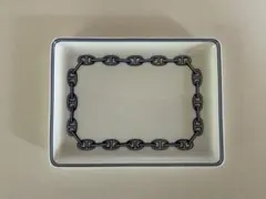 未使用品】HERMES エルメス シェーヌダンクル スクエアプレート 皿 箱
