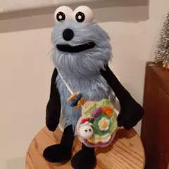 ハンドメイド　パペットスンスン　ぬいぐるみ用　お花のモチーフ　お出掛け　バッグ