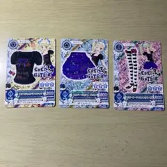 ロリゴシック　藤堂ユリカ　アイカツカード3枚セット