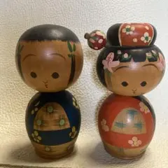 Yamanaka Sanpei山中三平作こけし親子 6.5cm・4.5cm箱付き - メルカリ
