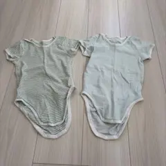 ユニクロ　ベビー肌着 ボディスーツ 2点セット