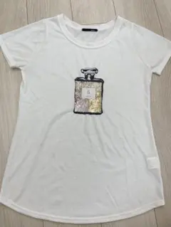 DouDou レディースホワイトTシャツ