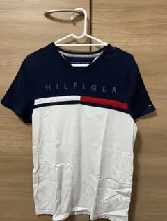TOMMY HILFIGER ネイビー/ホワイト Tシャツ S/P