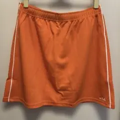 未使用タグ付き　FILA フィラ　テニス　ゴルフ　スカート　オレンジ　3L