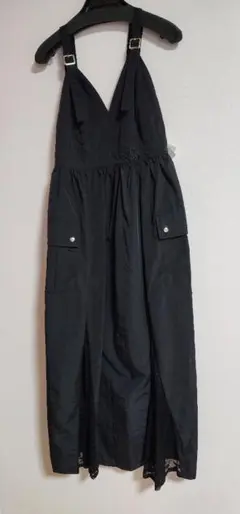 ヤマダヤ　イーサオブ　レースドッキングワンピース　ブラック