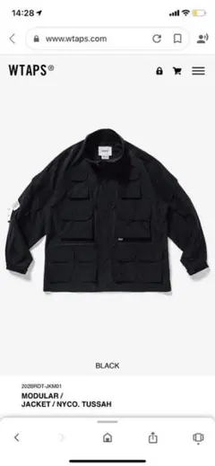 WTAPS MODULAR LS 黒 Mサイズ 美中古 WTAPS MODULAR LS 黒 Mサイズ 美中古
