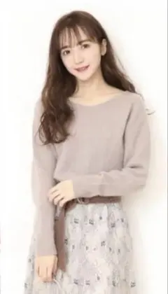 美品　リランドチュール　前後2wayウールニット