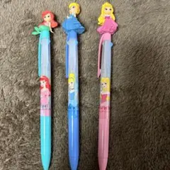 ディズニープリンセス３色ボールペン