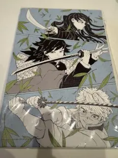 鬼滅の刃　鬼滅の刃展　アートボード　義勇　実弥　無一郎　笹の葉