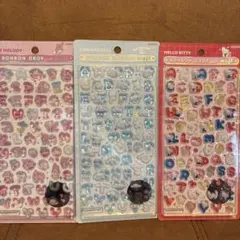 【正規品】サンリオ ボンボンドロップシール 文字　3種セット