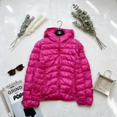UNIQLO ユニクロ ウルトラライトダウン パーカ S ピンク フード