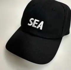WIND AND SEA ブラックキャップ SEA刺繍のサムネイル