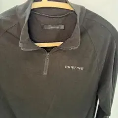 BRIEFING ジップアップシャツ XL ブラック - メルカリ