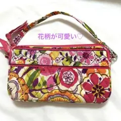 Vera Bradleyベラブラッドリー　花柄キルティングポーチ