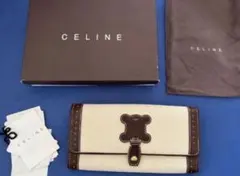 セリーヌ 長財布マカダム キャンバス地 新品未使用 8/31まで - メルカリ