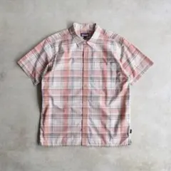 00's Patagonia シアサッカーチェックシャツ ブルー - メルカリ
