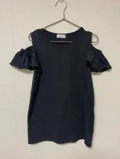 ブランシェス　黒 オフショルダー Tシャツ 120㎝