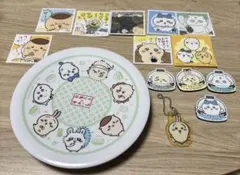 【非売品付き】ちいかわくら寿司セット　くら寿司皿(全員)・マグネット