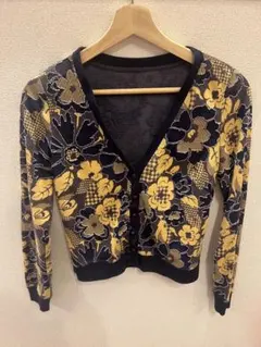 リリーブラウン 花柄 カーディガン フリーサイズ