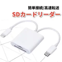 カードリーダー データ転送 iPhone SD Lightning iPad ：